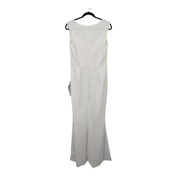 Dress the Population dress Monroe Side Slit Gown white size Large L - Picture 4 of 7